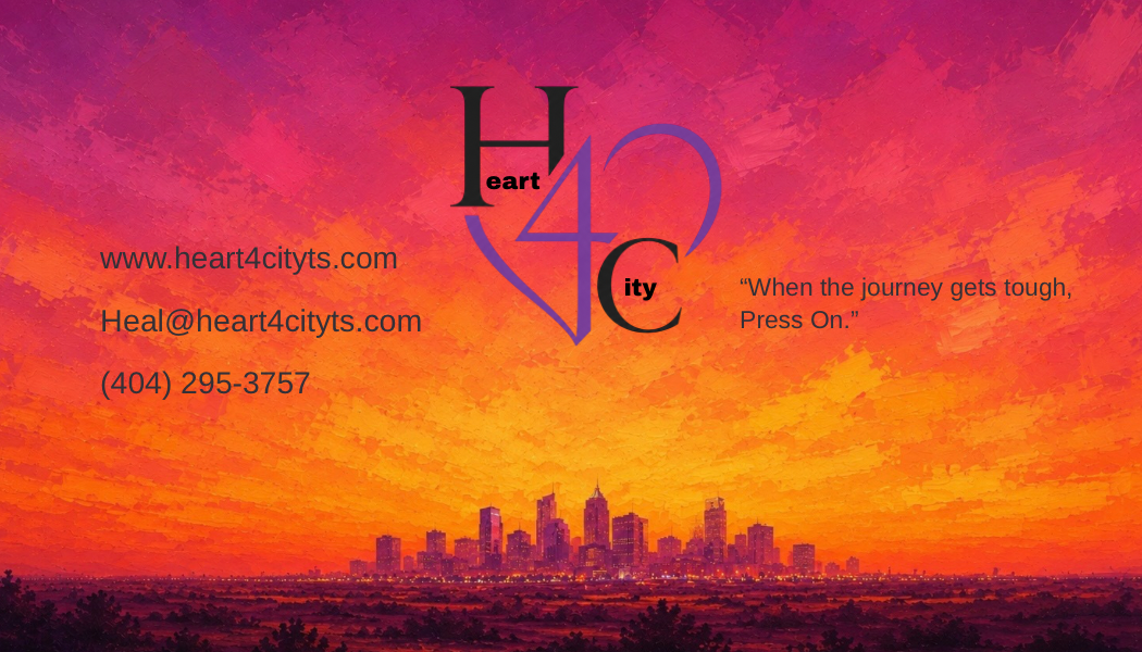 Heart 4 City Therapeutic Services business card back